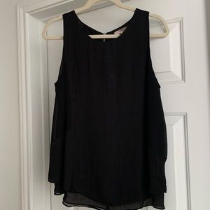 Black Sleeveless Blouse